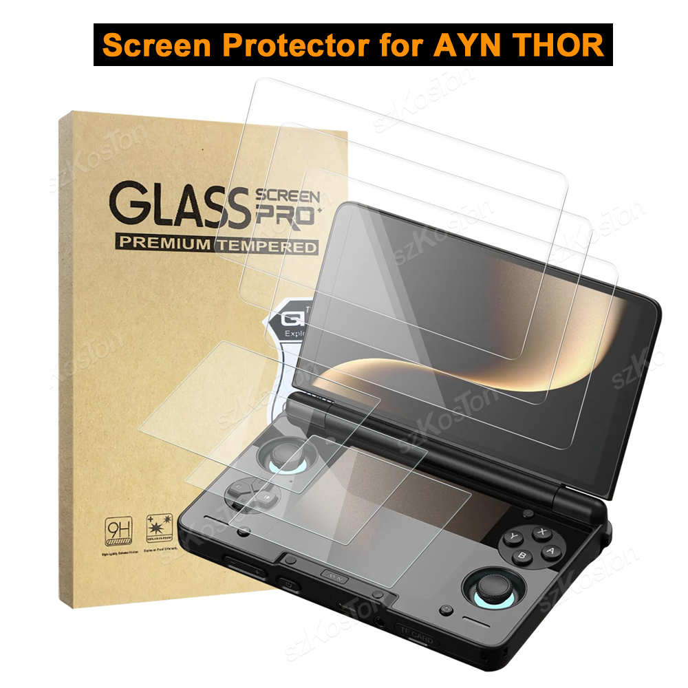 Gaming Console Latest - 保護フィルムセット AYN THOR デュアルスクリーンゲームコンソール用 傷防止 HD