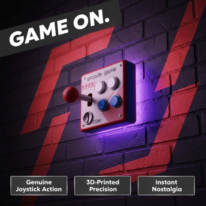 Gaming Console Buttons - レトロアーケードゲームボタンスイッチプレート、クリエイティブなDIY壁飾り、家庭用ゲームルーム、ゲーマーギフトに