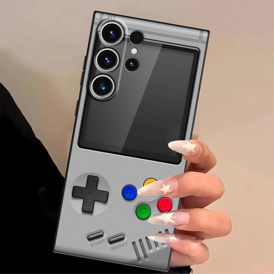 パープルゲーミングコンソール風スマホケース サムスン Gal - Gaming Console For Phone のレビューと価格