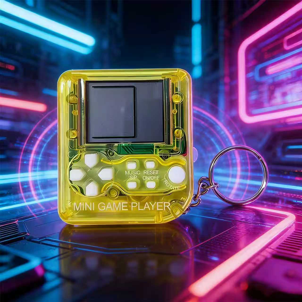 レトロミニハンドヘルドゲームコンソールキーホルダークラシック - Gaming Console Keychain のレビューと価格