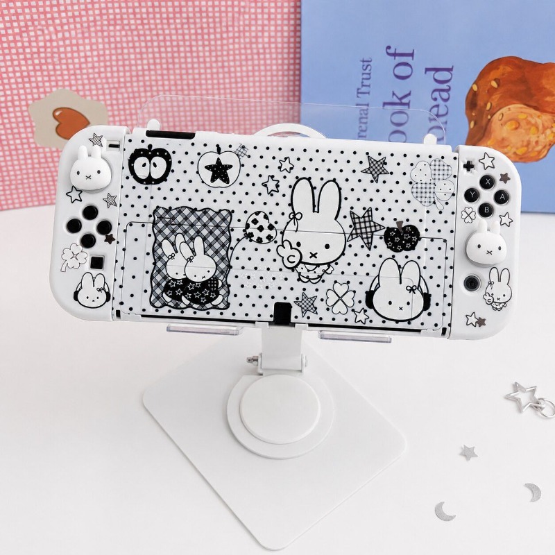 ニンテンドースイッチOLED用、かわいいミッフィーの保護ケー - Gaming Console In Tv のレビューと価格