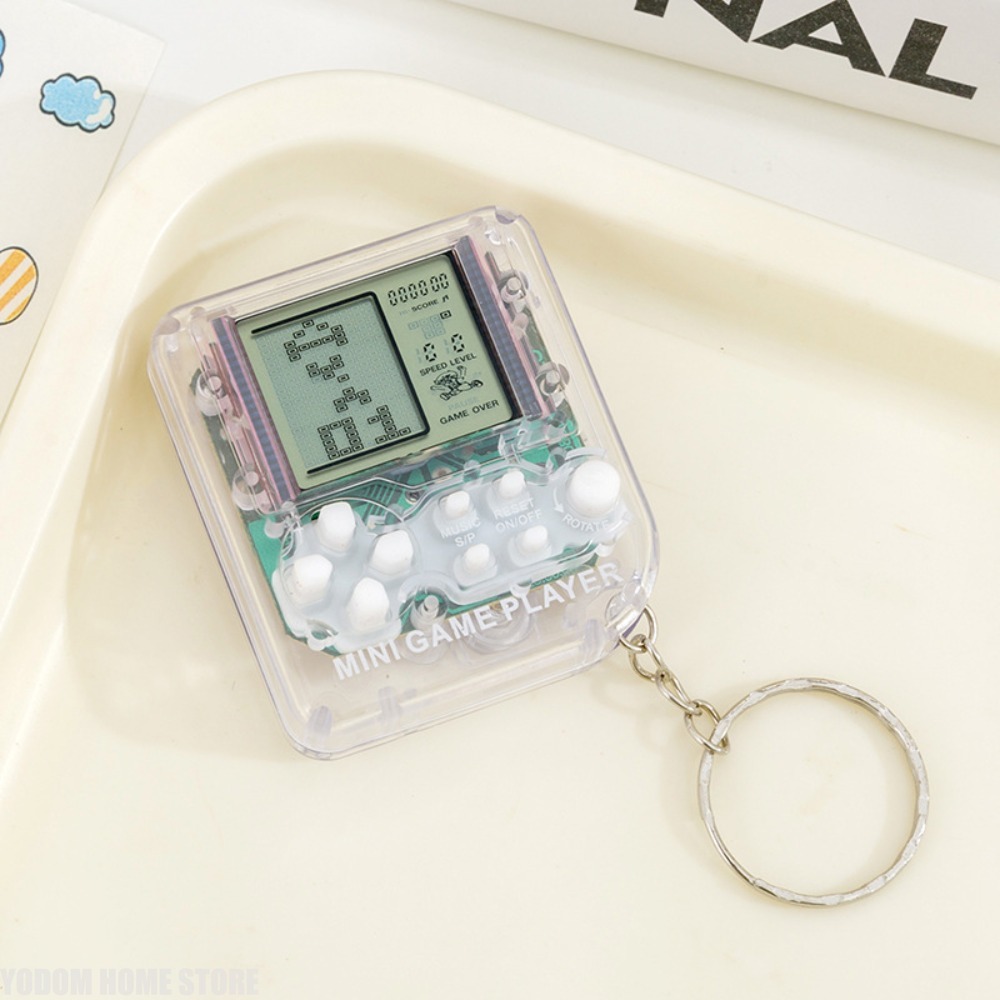 クラシックな懐かしいテトリス携帯ゲーム機キーホルダーチャーム - Gaming Console Keychain のレビューと価格