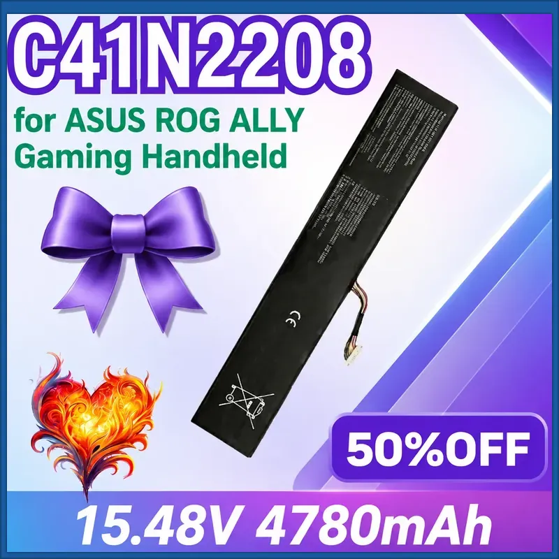 新しい C41N2208 4780mAh 15.48V ハン - Gaming Console Rog Ally のレビューと価格